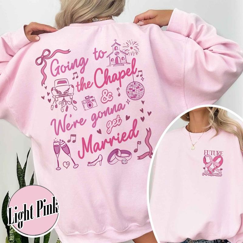 Custom Going to the Chapel Future Mrs Sweatshirt, Custom Bride Sweatshirt, Engagement Sweatshirts, Getting Married...