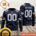 Custom Name Personalized Dallas Cowboys 2023 Holiday Ugly Christmas Sweater