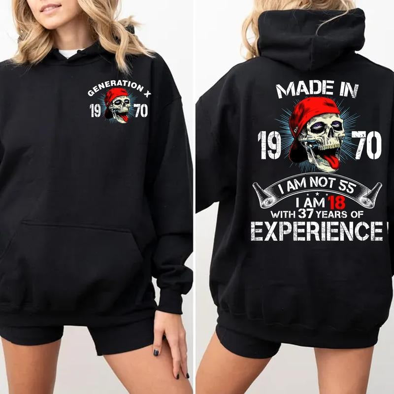 Custom Year Generation X Hoodie New version, The FAFO Generation Hoodie, Raised on Hose Water and neglect, 100% Cotton,...
