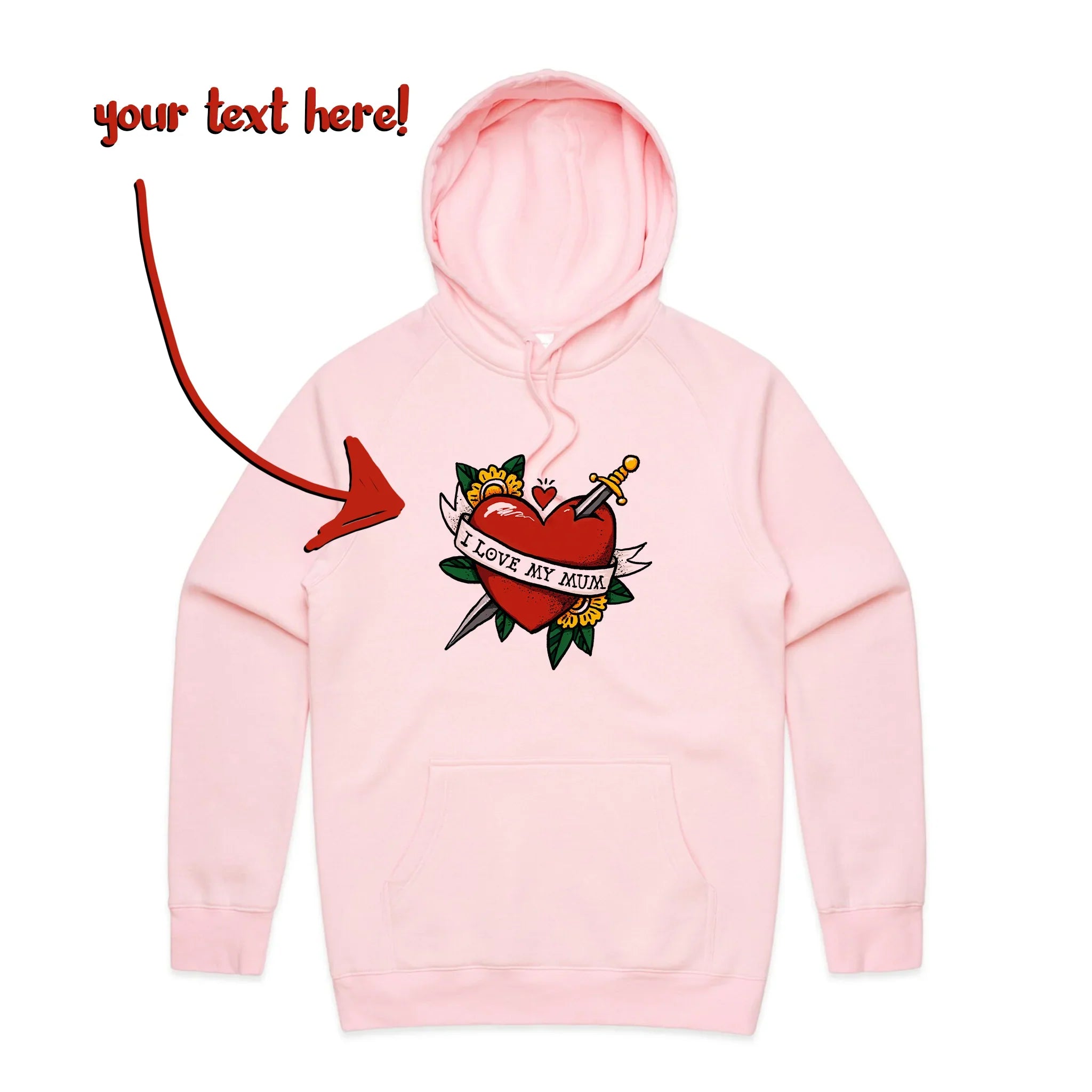 Custom Heart Tattoo Hoodie T-Shirts, Sweatshirt | CiraTrend.com (Image 5)