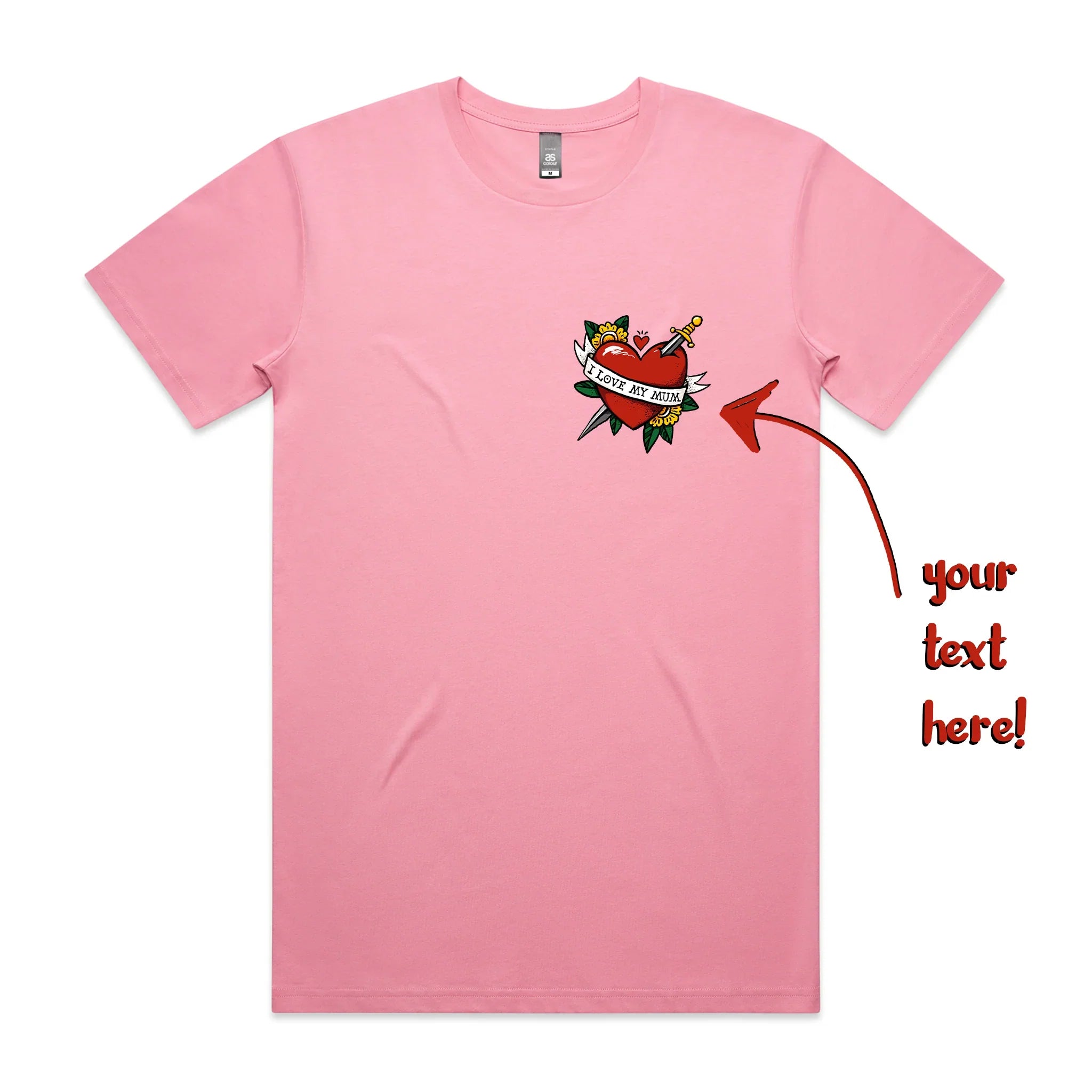 Custom Heart Tattoo Tee Hoodie, Sweatshirt | CiraTrend.com (Image 3)