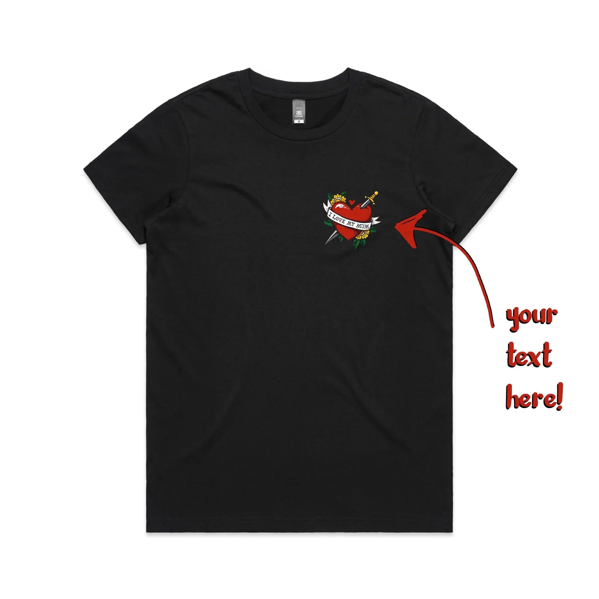 Custom Heart Tattoo Tee Hoodie, Sweatshirt | CiraTrend.com (Image 5)