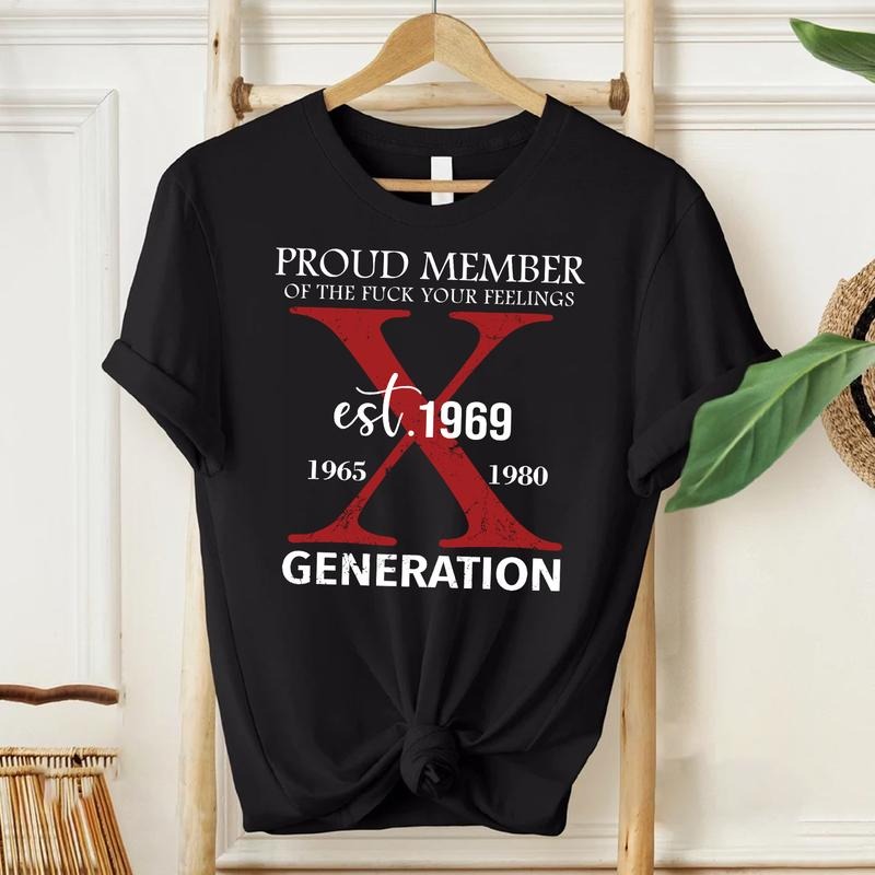 Customize Proud Gen X Member Years Shirt Raised on Hose Water and Neglect Shirt Generation X T Shirt Cotton Menswear...