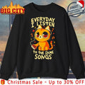 Cute Cat Everyday I Listen To The Same Songs shirt