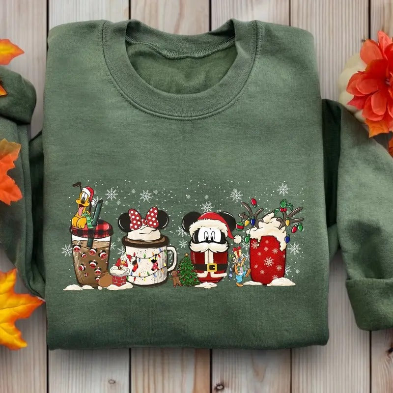 Cute Christmas Coffee T-shirt Sweatshirt, Christmas coffee shirts, Cute Christmas Shirts Hoodie | CiraTrend.com