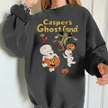 Cute Ghost Sweatshirt,  Retro Halloween Crewneck, Ghostland Shirt, Cute Halloween Sweater, Ghost Pumpkin Sweatshirt,...