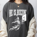 Cute He Is Rizzin' 90s Shirt, Christian Funny Shirt, Jesus Playing Basketball Cotton Top Hoodie, Sweatshirt | CiraTrend.com