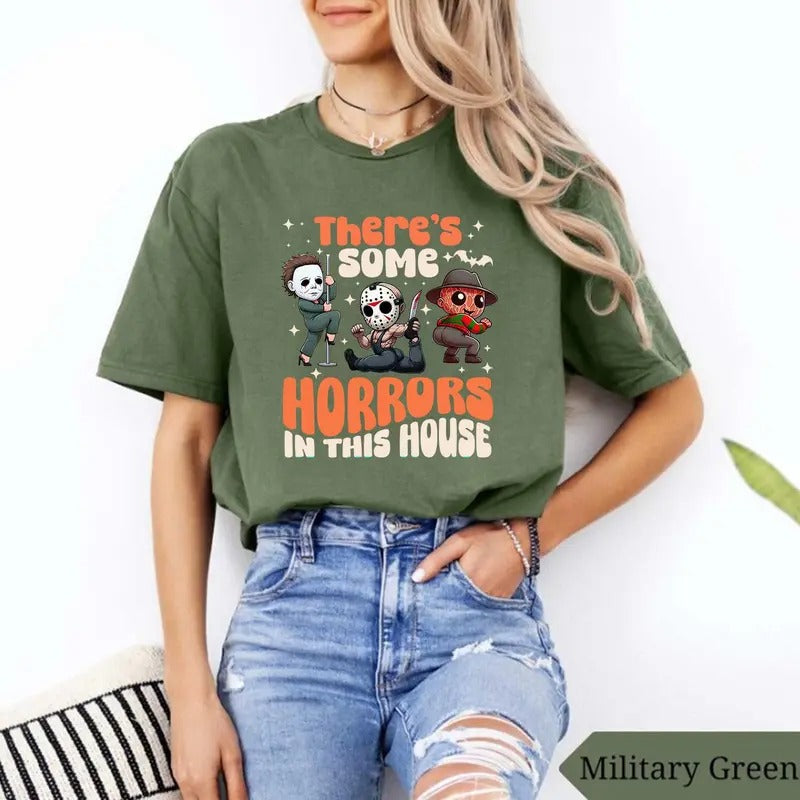Cute Horror Shirt, Hallowen Shirt,  Cute Fall Shirt, Spooky Season Hoodie, Sweatshirt | CiraTrend.com