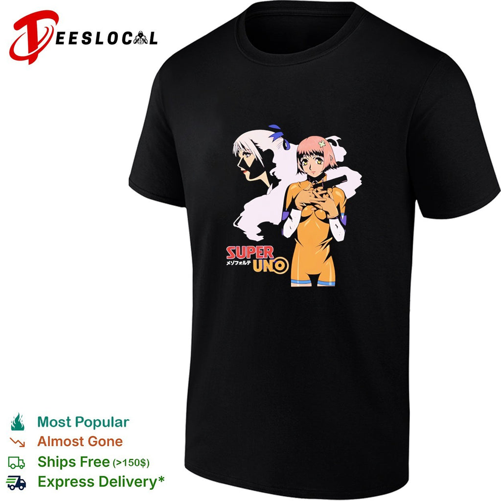 Cute Mezzo Forte holding pistol retro shirt