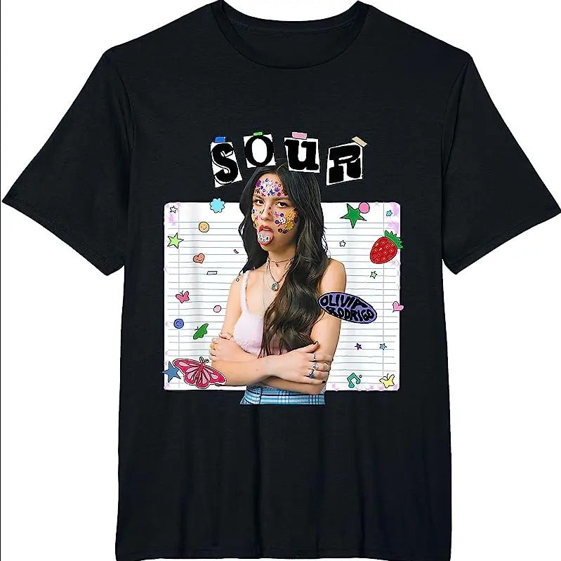 Cute Oliviaaa Black Tee, Rodrigooo Sour Merch T-Shirt Hoodie, Sweatshirt | CiraTrend.com