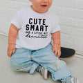 Cute Smart And A Little Bit Dramatic, Toddler T-Shirts & Baby Bodysuits, Graphic Infant Clothes, Cute Baby Shower Gift,...