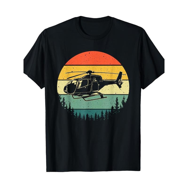 Cute helicopter art Man Woman Pilot Helicopter Pilot T-shirt, Men's T-shirt Made in USA Hoodie, Sweatshirt | CiraTrend.com