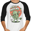 Cute-thulhu - 3/4 Sleeve Raglan T-Shirt Hoodie, Sweatshirt | CiraTrend.com (Image 1)