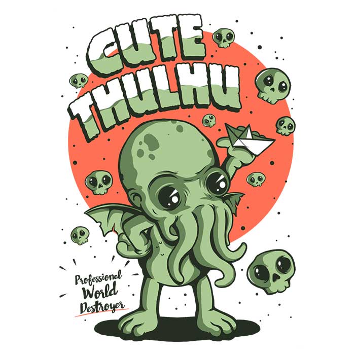 Cute-thulhu - Men's Apparel T-Shirts, Hoodie, Sweatshirt | CiraTrend.com (Image 3)