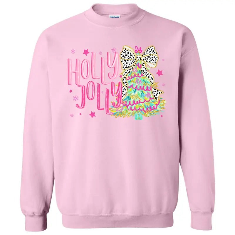 Cutesy Holly Jolly Tree Sweatshirt 'NLB T-Shirts, Hoodie | CiraTrend.com