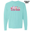Cutesy Pink Tis the Season Long Sleeve Comfort Colors T-Shirt 'NLB' Hoodie, Sweatshirt | CiraTrend.com