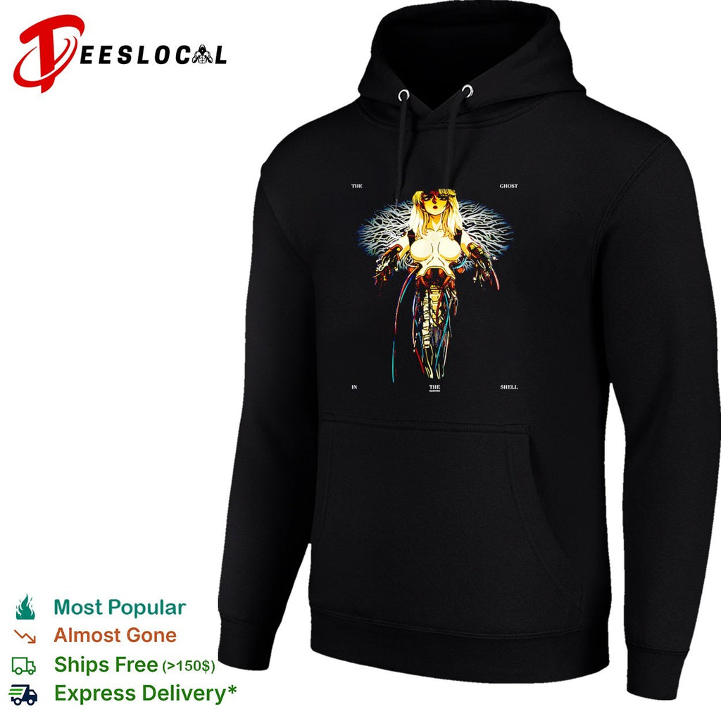 Cyborg woman rising from wires Ghost in the Shell shirt