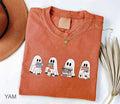Сute Ghost Reading Books Shirt, Ghost Reading T-shirt, Books Lovers Shirt, Summerween Tee, Halloween Ghost T-shirt,...