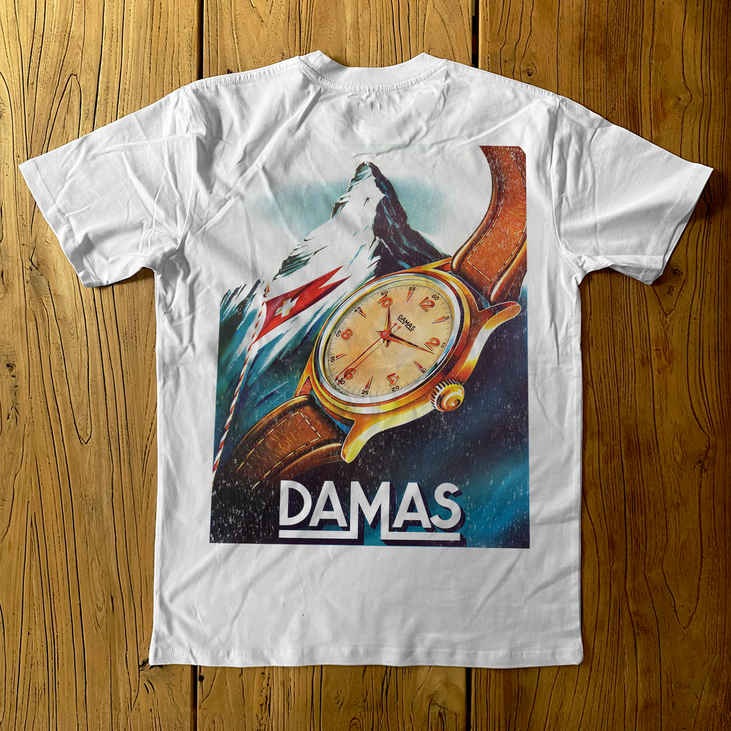 1935 'DAMAS WATCH' SWITZERLAND HEAVYWEIGHT WHITE T-SHIRT Hoodie, Sweatshirt | CiraTrend.com (Image 1)