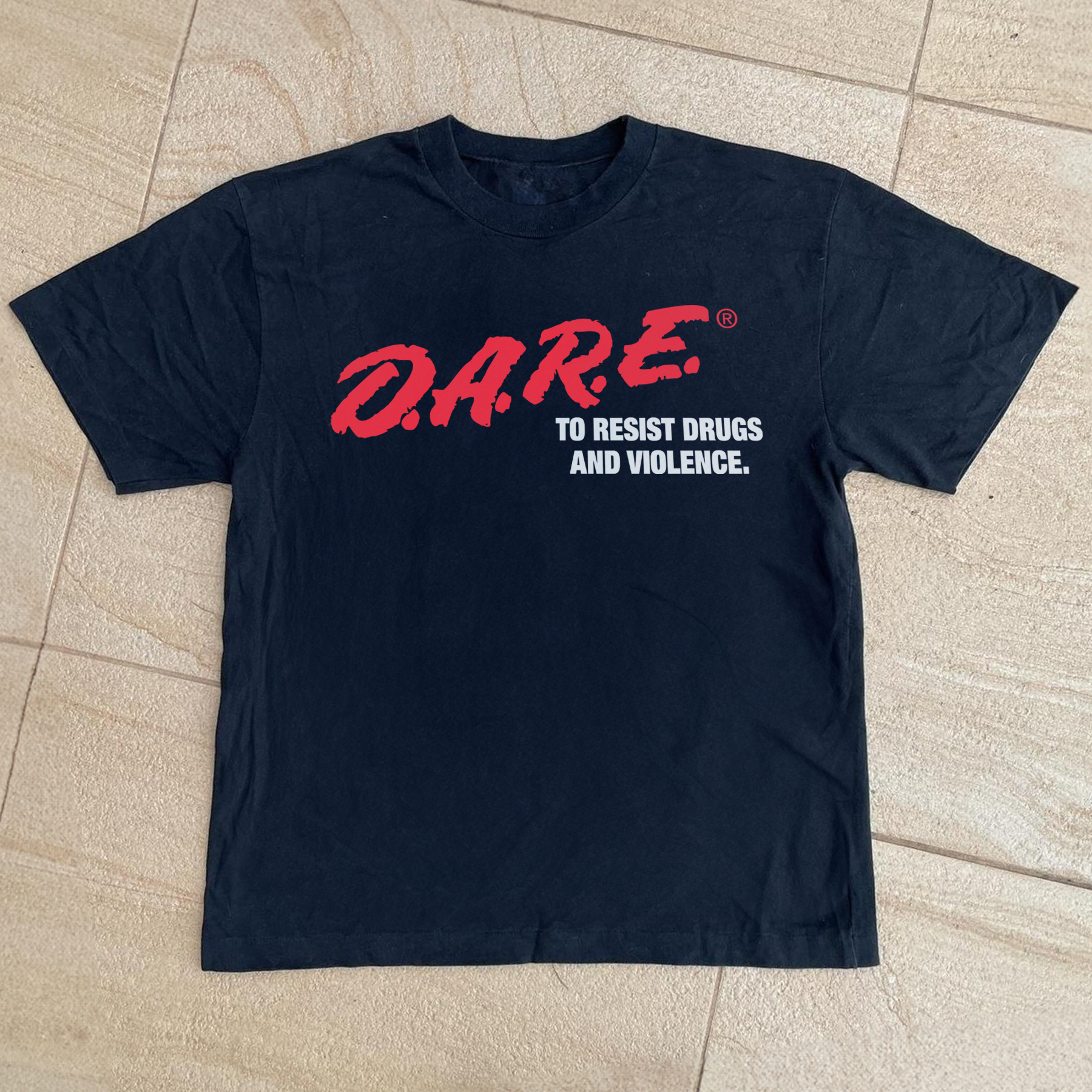 VINTAGE 1980s DARE MERCH BLACK T-SHIRT Hoodie, Sweatshirt | CiraTrend.com (Image 1)