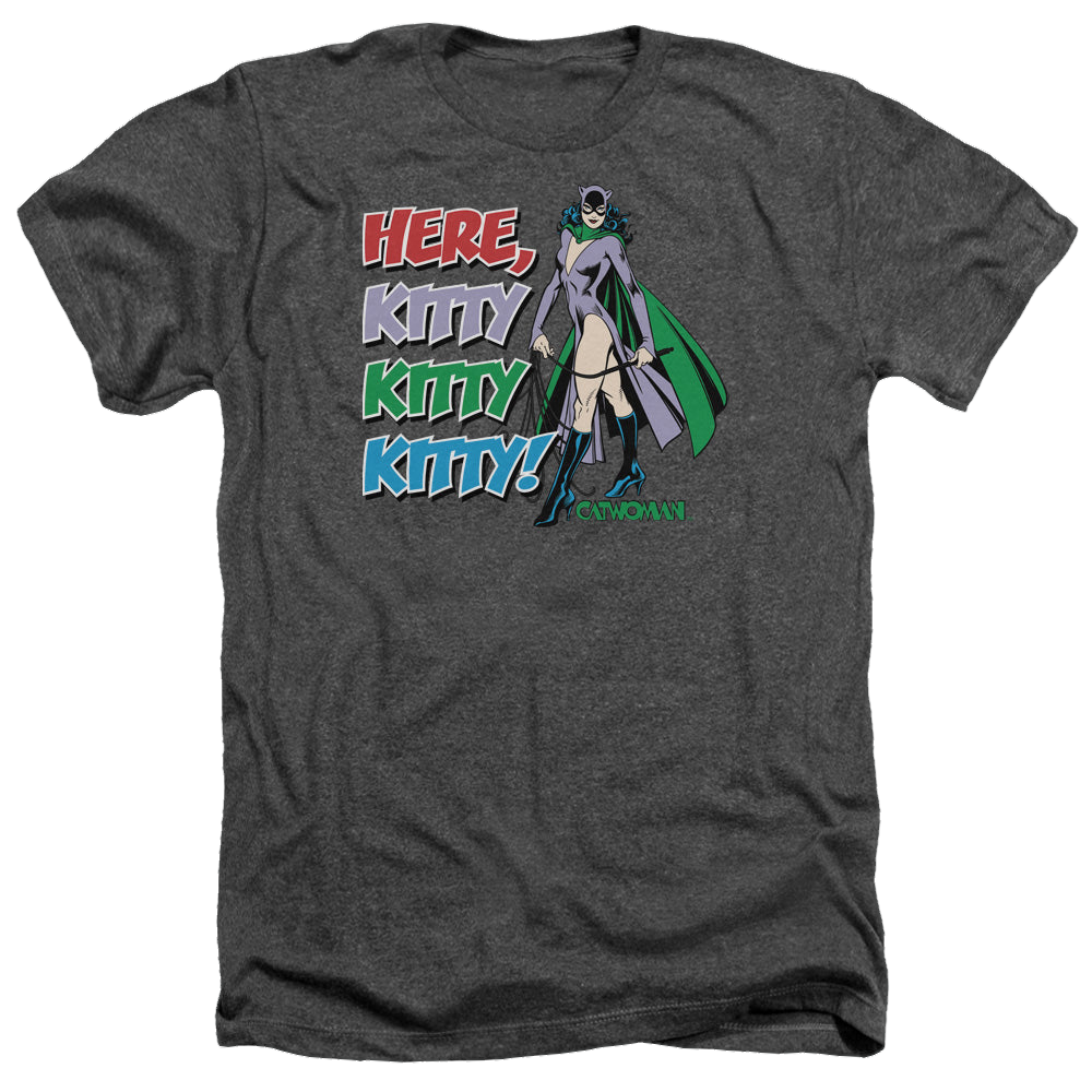 Catwoman Here Kitty - Men's Heather T-Shirt Hoodie, Sweatshirt | CiraTrend.com