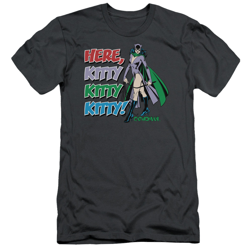 Catwoman Here Kitty - Men's Slim Fit T-Shirt Hoodie, Sweatshirt | CiraTrend.com