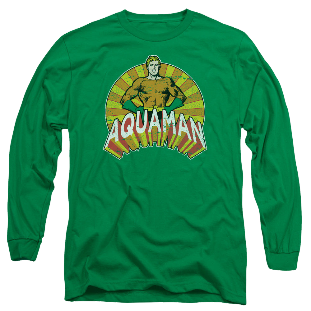 Aquaman Arms Akimbo - Men's Long Sleeve T-Shirt Hoodie, Sweatshirt | CiraTrend.com