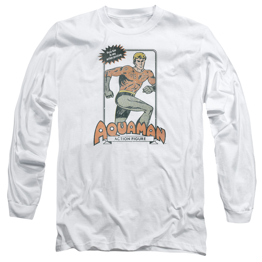 Aquaman Am Action Figure - Men's Long Sleeve T-Shirt Hoodie, Sweatshirt | CiraTrend.com