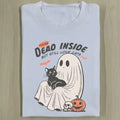 DEAD INSIDE BUT LOVE CATS HALLOWEEN TEE, Funny Halloween Shirt, Unisex T-Shirt, Gift For Men Women Hoodie, Sweatshirt