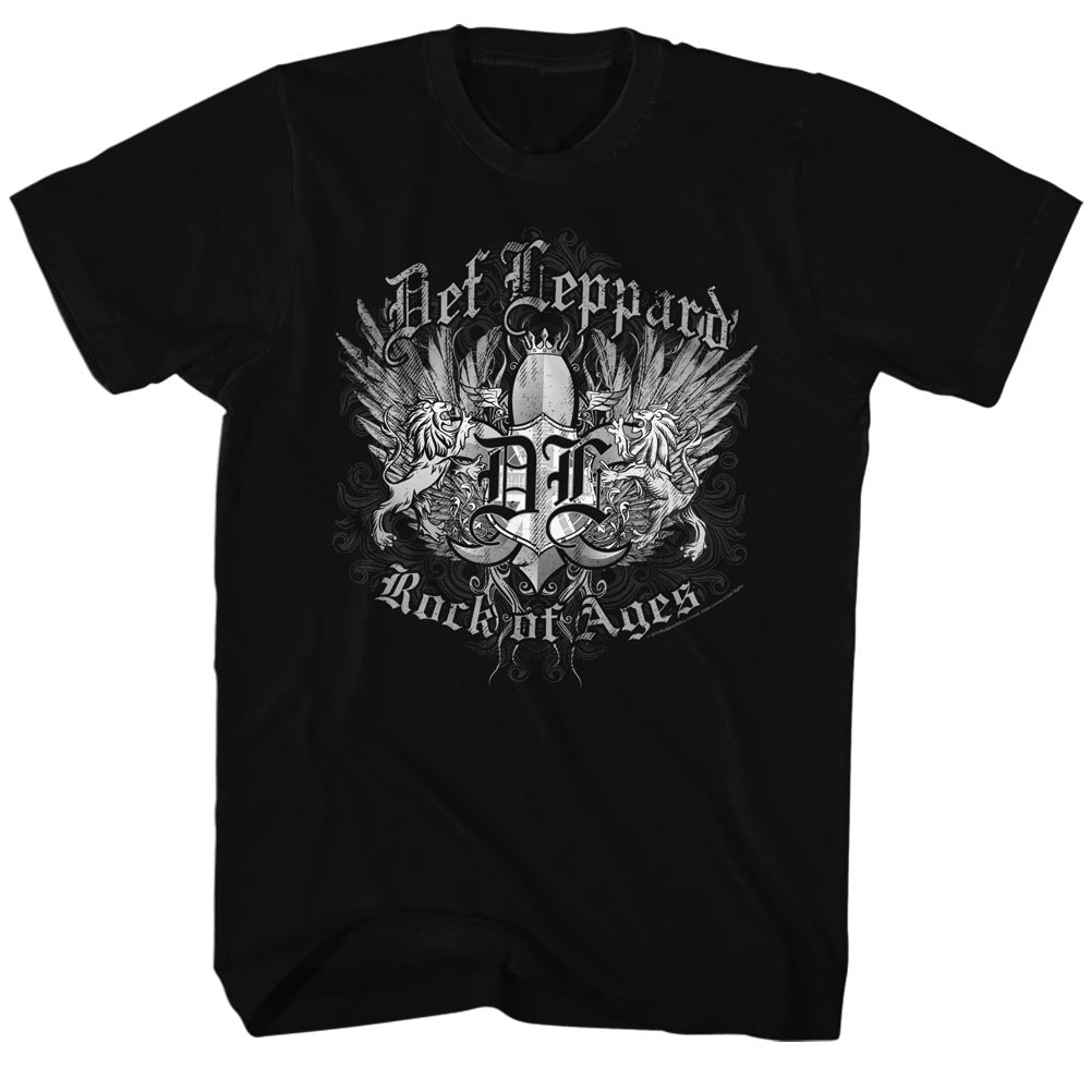 Def Leppard Mens S/S T-Shirt - Rockofages - Solid Black Hoodie, Sweatshirt | CiraTrend.com