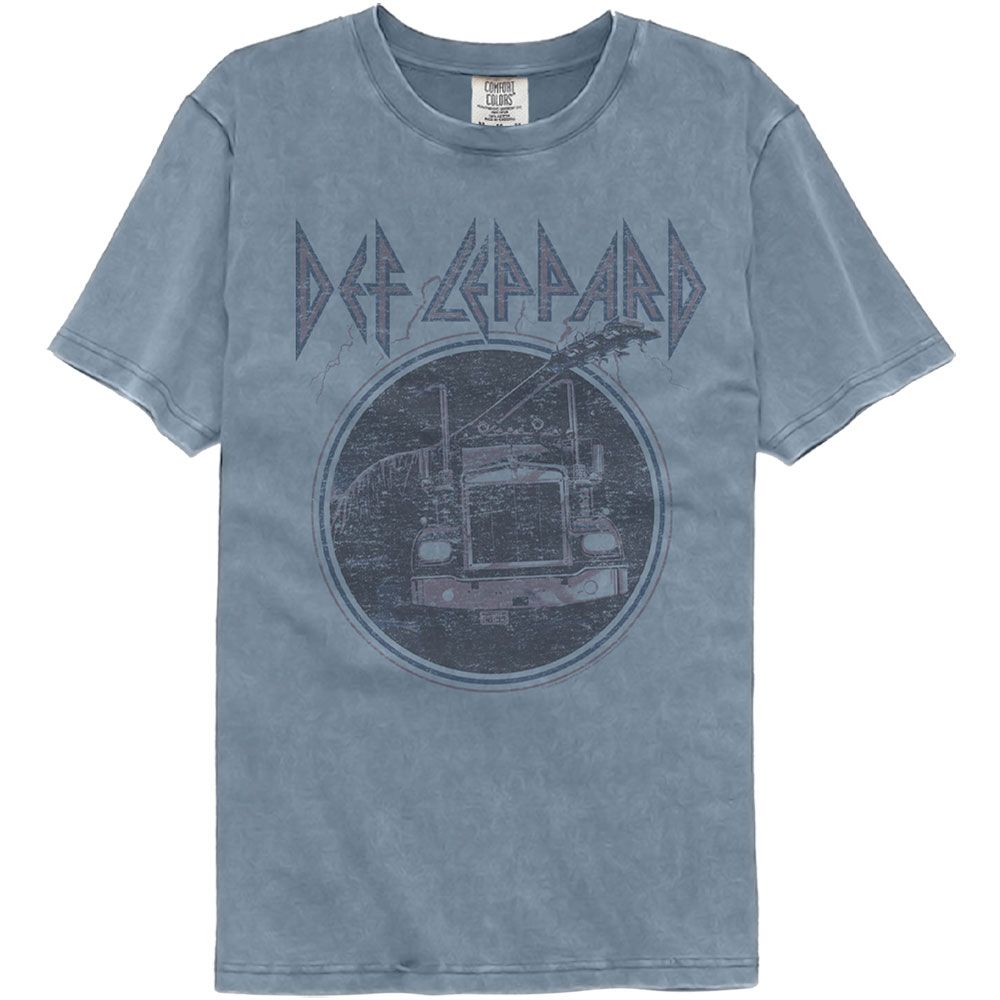 Def Leppard Pink Truck Blue Comfort Colors T-Shirt Hoodie, Sweatshirt | CiraTrend.com