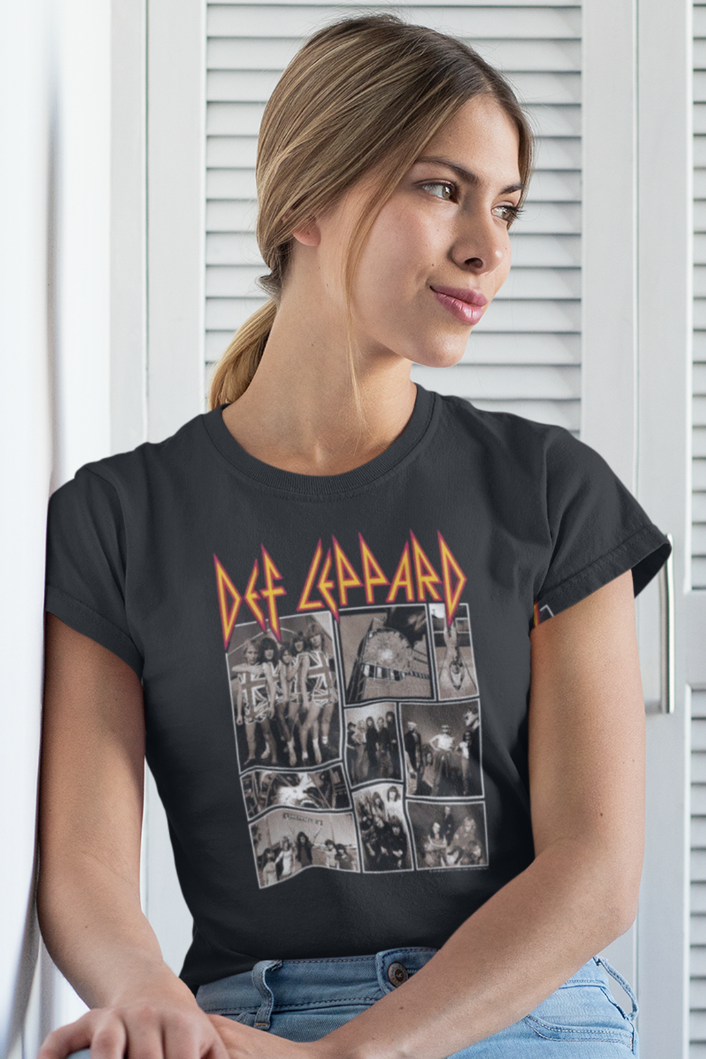 Def Leppard Def Collage Boyfriend Tee Hoodie, Sweatshirt | CiraTrend.com (Image 1)