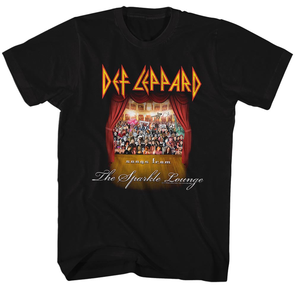 Def Leppard Mens S/S T-Shirt - Sparklelounge - Solid Black Hoodie, Sweatshirt | CiraTrend.com