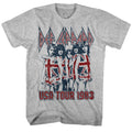 Def Leppard Mens S/S T-Shirt - Usa Tour 1983 - Heather Gray Heather Hoodie, Sweatshirt | CiraTrend.com