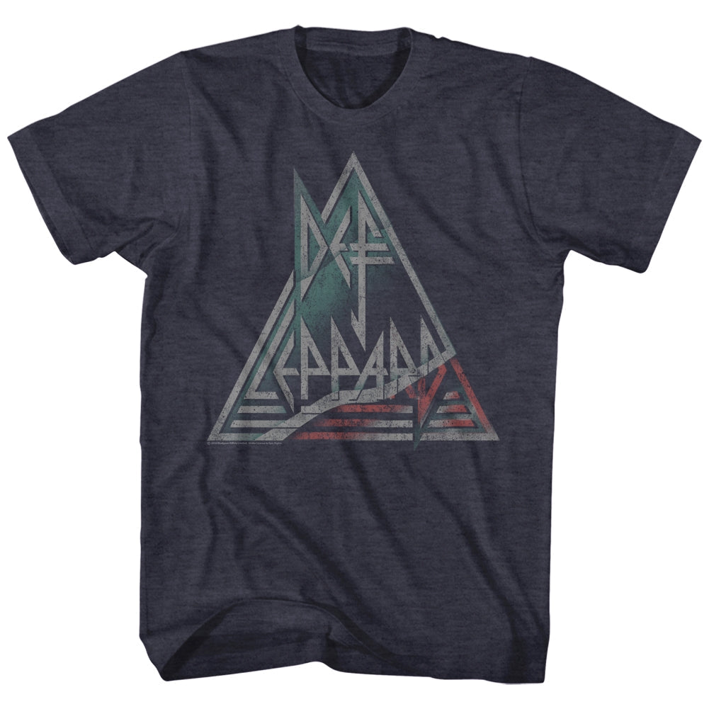Def Leppard Mens S/S T-Shirt - Watermelone - Heather Navy Heather Hoodie, Sweatshirt | CiraTrend.com