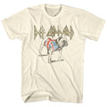 Def Leppard Mens S/S T-Shirt - Bulldog - Solid Natural Hoodie, Sweatshirt | CiraTrend.com