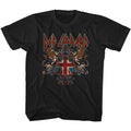 Def Leppard Toddler S/S T-Shirt - Defcrest - Solid Black Hoodie, Sweatshirt | CiraTrend.com