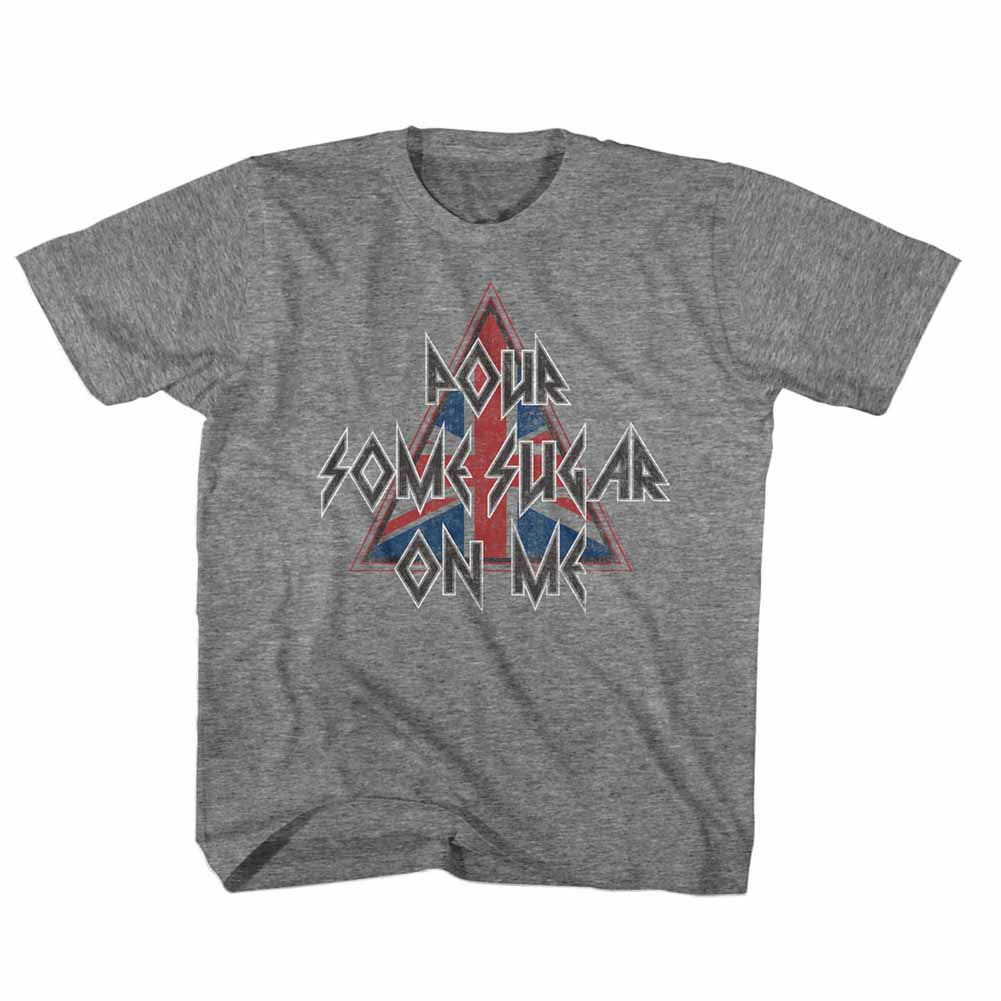 Def Leppard Toddler S/S T-Shirt - Pour Some Triangle - Heather Graphite Heather Hoodie, Sweatshirt | CiraTrend.com