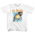 Def Leppard Youth S/S T-Shirt - Faded Pyromania - Solid White Hoodie, Sweatshirt | CiraTrend.com
