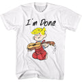 Dennis The Menace Mens S/S T-Shirt - I'M Done - Solid White Hoodie, Sweatshirt | CiraTrend.com