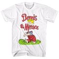 Dennis The Menace Mens S/S T-Shirt - Floating Head - Solid White Hoodie, Sweatshirt | CiraTrend.com