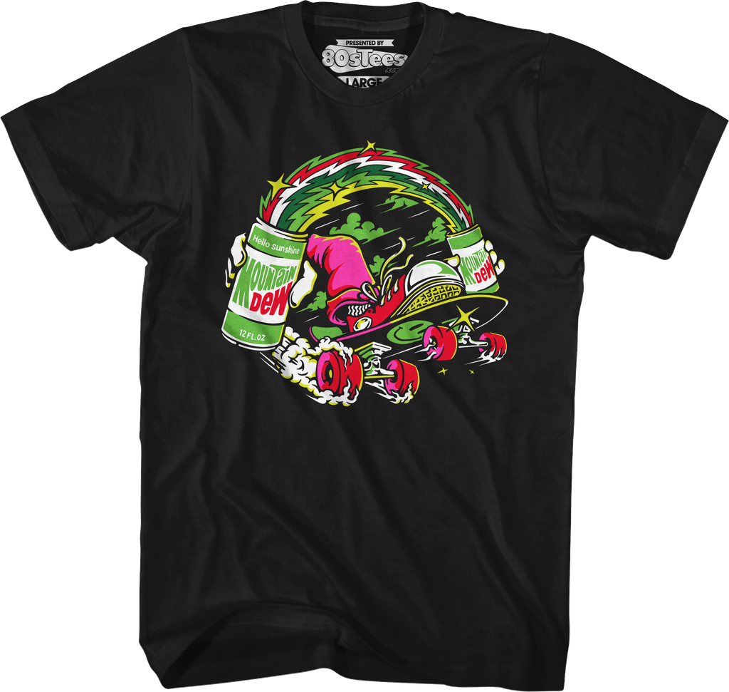 Hello Sunshine Skateboard Mountain Dew T-Shirt Hoodie, Sweatshirt | CiraTrend.com (Image 4)