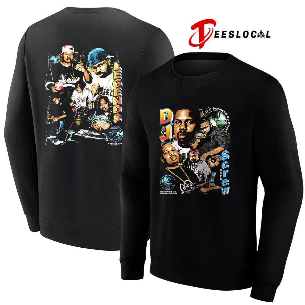 DJ Screw’s screwed up until the casket drop legends graphic shirt