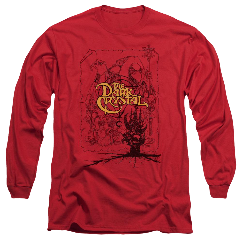 Dark Crystal Poster Lines - Men's Long Sleeve T-Shirt