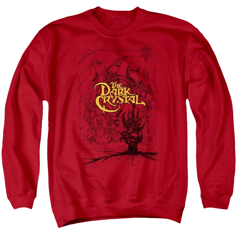 Dark Crystal Poster Lines - Men's Crewneck Sweatshirt