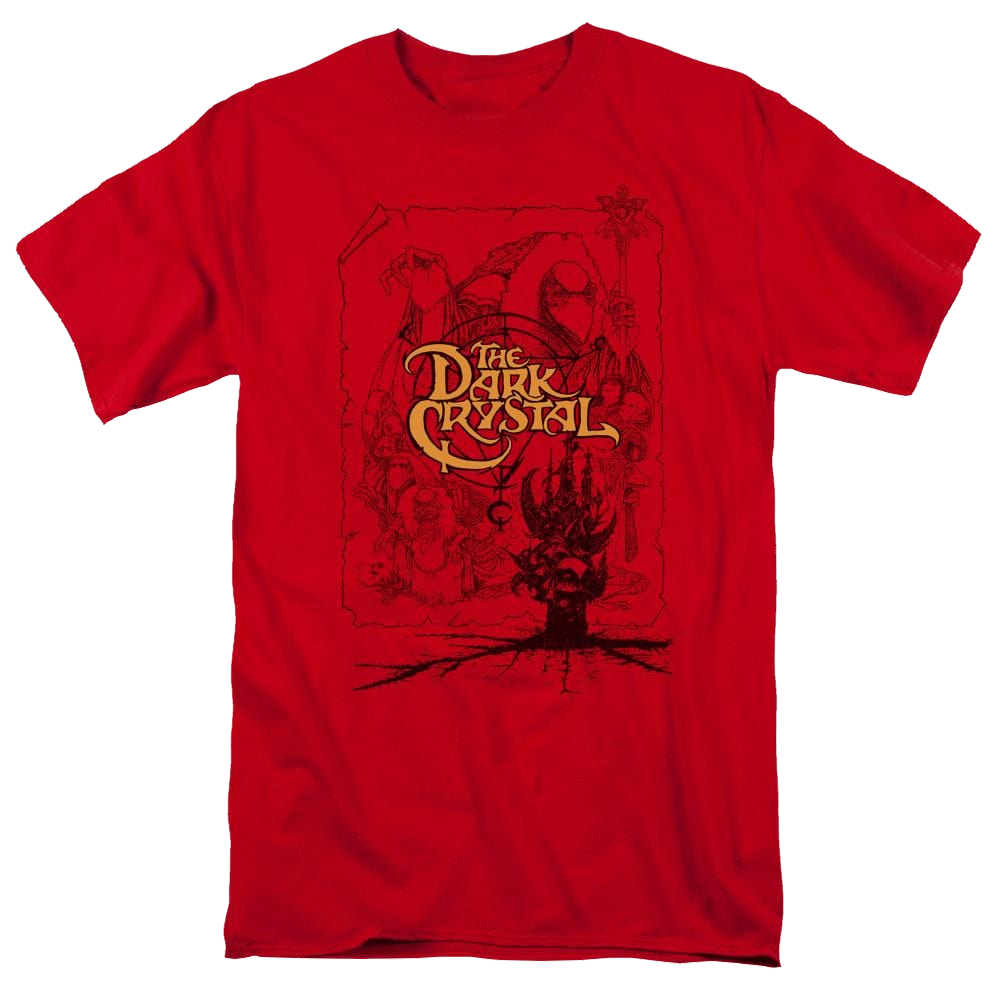 Dark Crystal Poster Lines - Men's Regular Fit T-Shirt Hoodie, Sweatshirt | CiraTrend.com