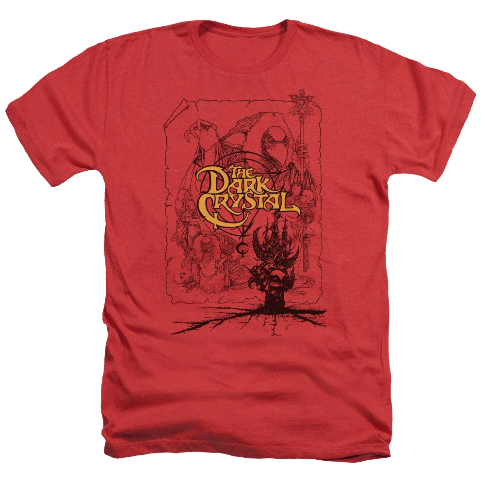 Dark Crystal Poster Lines - Men's Heather T-Shirt Hoodie, Sweatshirt | CiraTrend.com