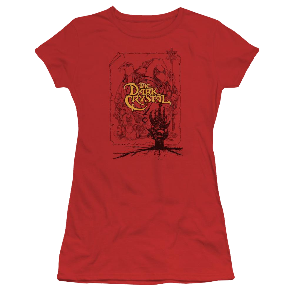 Dark Crystal Poster Lines - Juniors T-Shirt