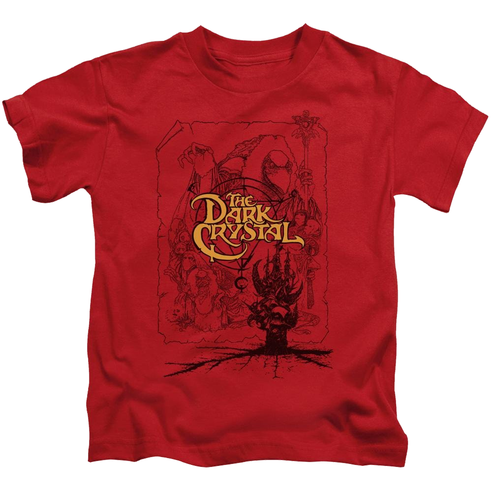 Dark Crystal Poster Lines - Kid's T-Shirt (Ages 4-7)