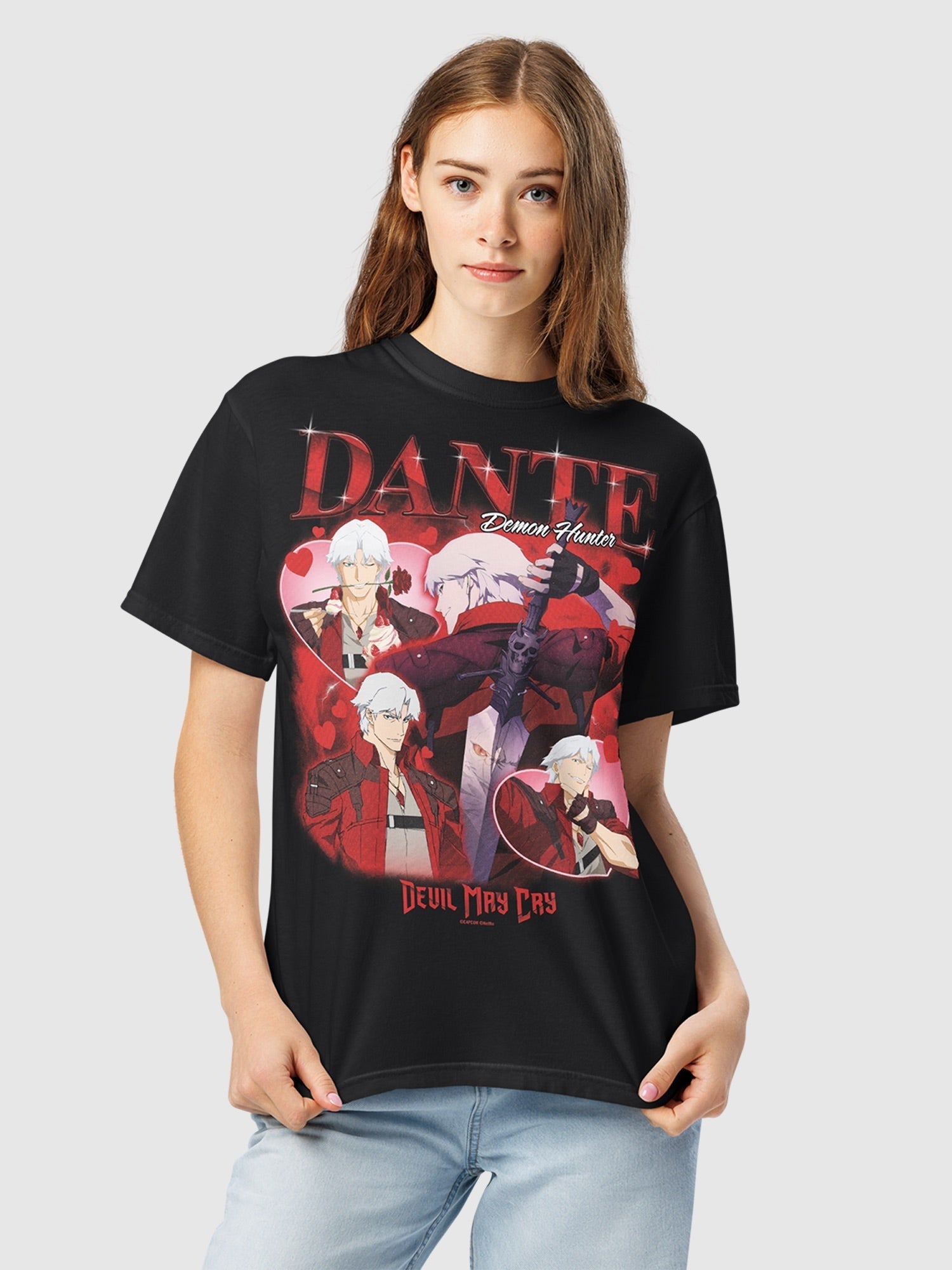 Devil May Cry Dante Heartthrob Comfort Colors T-Shirt Hoodie, Sweatshirt | CiraTrend.com (Image 3)